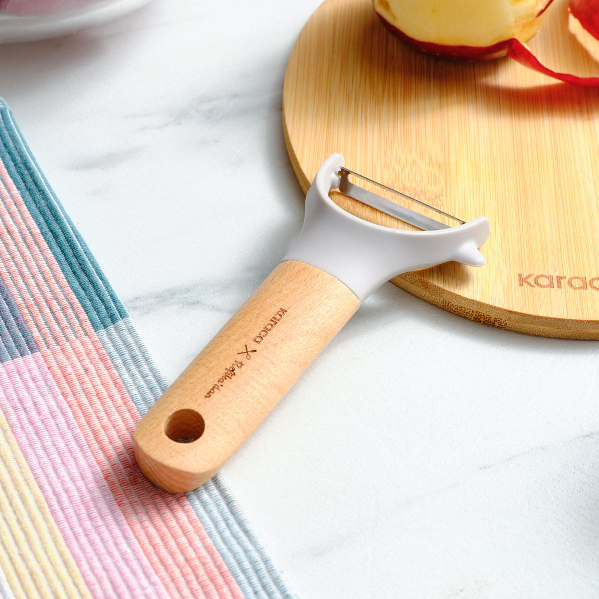 Karaca x Refika Gadgets Zijschiller met Houten Steel, Grijs