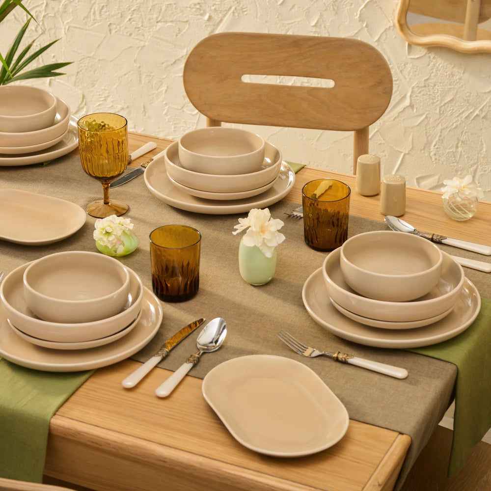 Karaca Terra serviesset 36-delig voor 8 personen | Crème