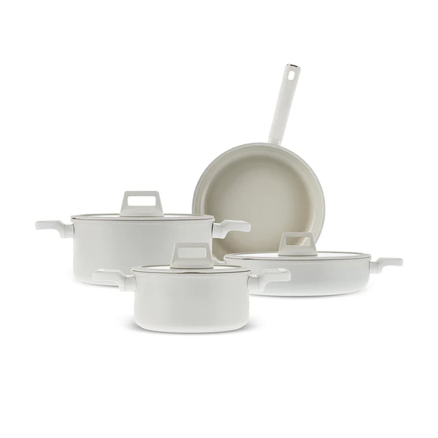 Karaca Swiss Crystal Valenti Ceramica 7-delige pannenset | beige