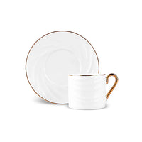 Karaca Ivory 12-delige porseleinen espressokopjes set | 90 ml