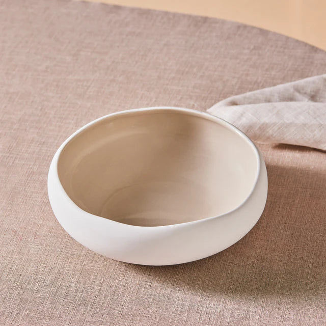 Karaca Cupid saladekom | 23 cm | Beige-wit