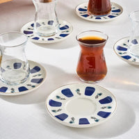 Karaca Iznik theeglazen set | 12-delig voor 6 personen