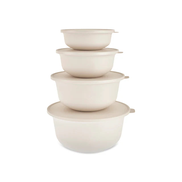 Karaca Forbs 4-delige bewaardozen set | Crème