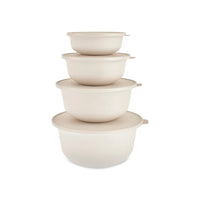Karaca Forbs 4-delige bewaardozen set | Crème