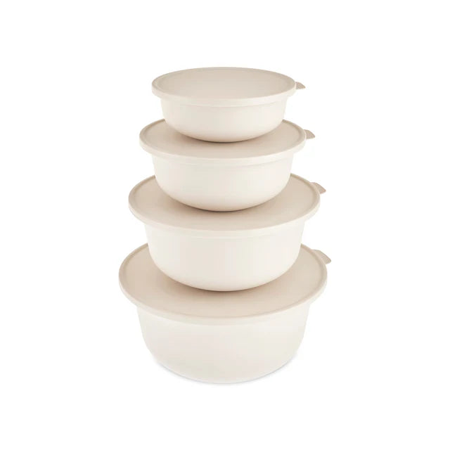 Karaca Forbs 4-delige bewaardozen set | Crème