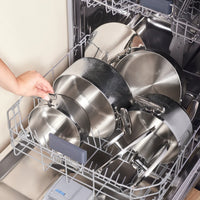 Karaca Rimova 3-Ply Pannenset 8-delig met Stalen Deksels | Inductiegeschikt