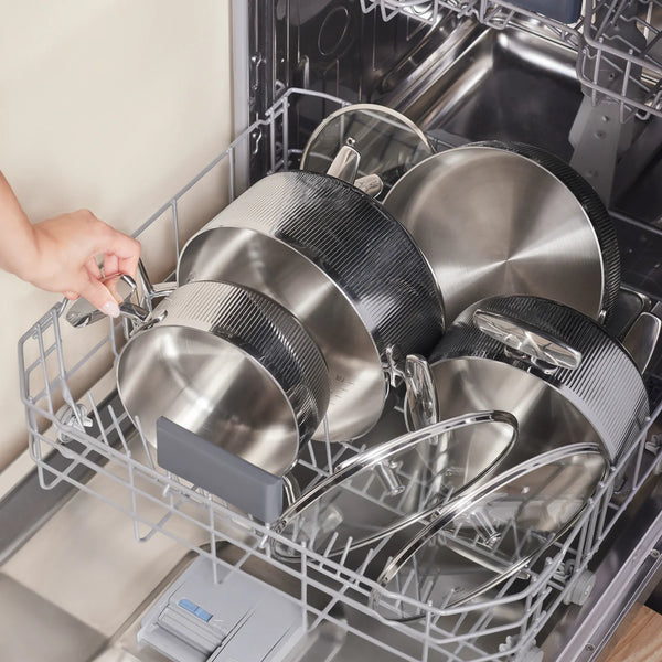 Karaca 3-Ply Rimova 8-delige Pannenset met Glazen Deksels | Inductiegeschikt