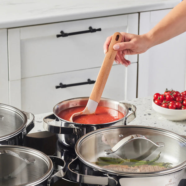 Karaca 3-Ply Culinara Pannenset 8-delig | Stapelbaar | Inductie