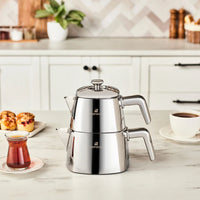 Karaca Brewinox rvs theepot set