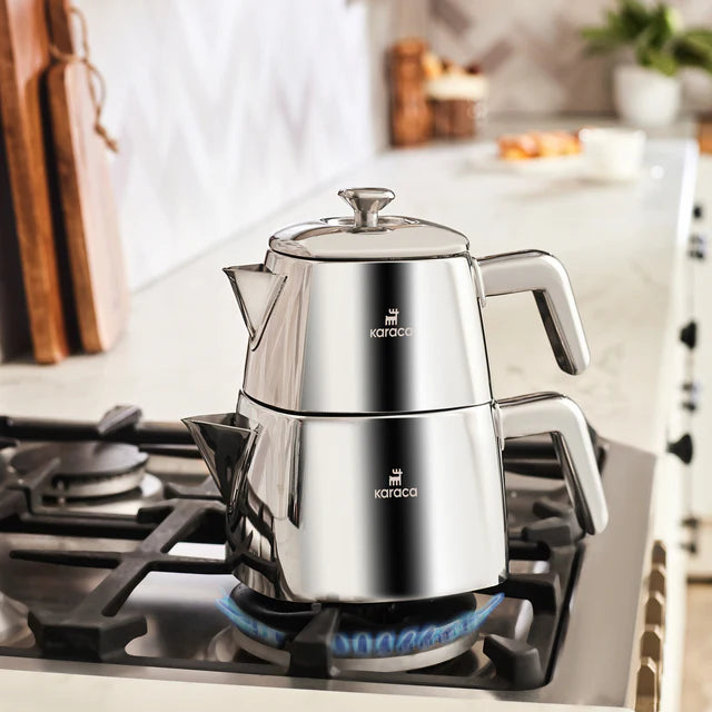 Karaca Brewinox rvs theepot set