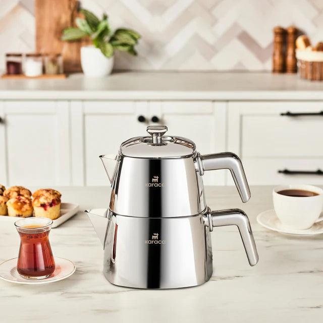 Karaca Brewinox Large rvs theepot set