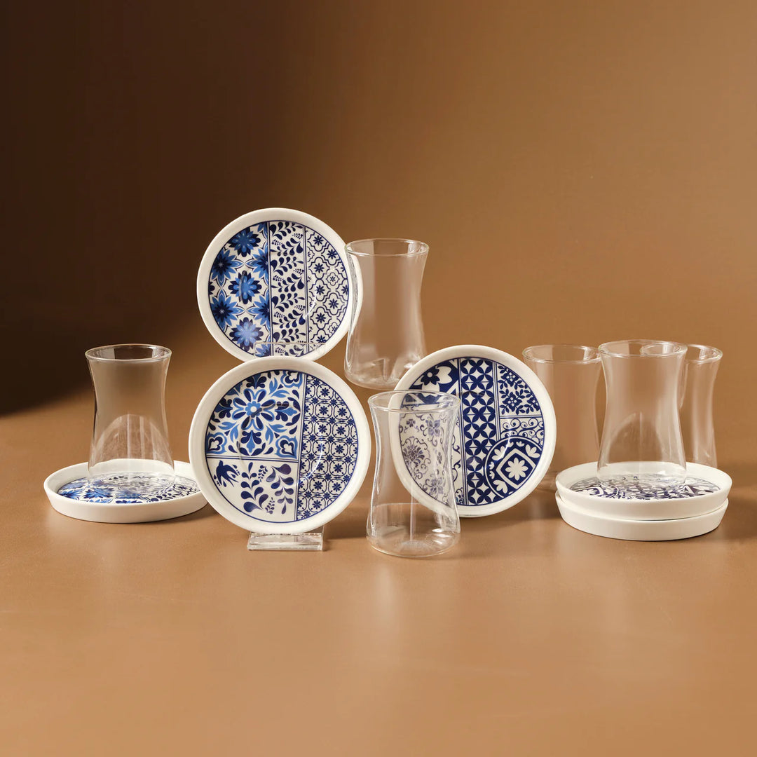 Karaca Portela 12-delige theeglazen set | 6 Personen | 170 ml