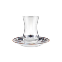 Karaca Nakkas 12-delige Turkse theeset – 6 Personen | 130 ml