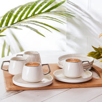 Karaca Saturn Platin 12-delige koffiekopjes set – 90 ml