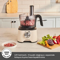 Karaca Mastermaid Power Keukenrobot 10-in-1 | 2000W | Soft Cream