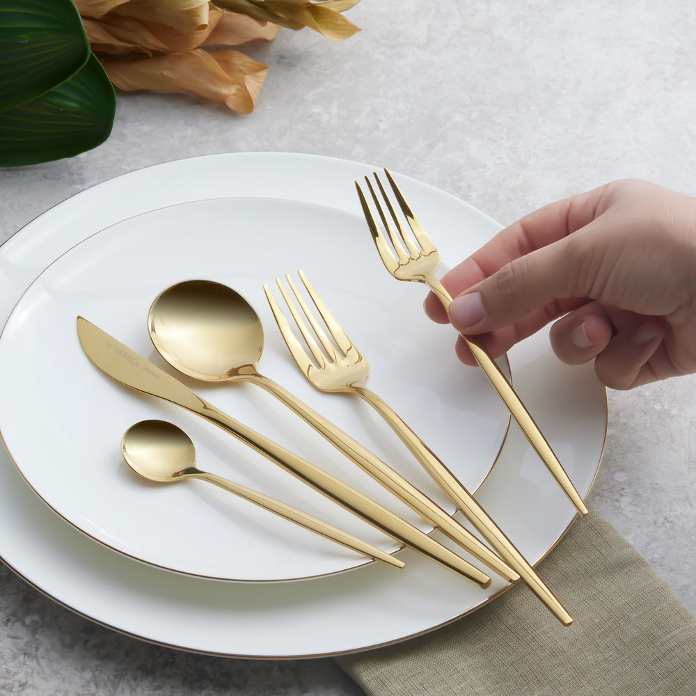 Karaca Orion Shiny Gold 30-delig bestekset