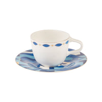Karaca Fine Pearl Azur koffiekopjes set voor 6 personen