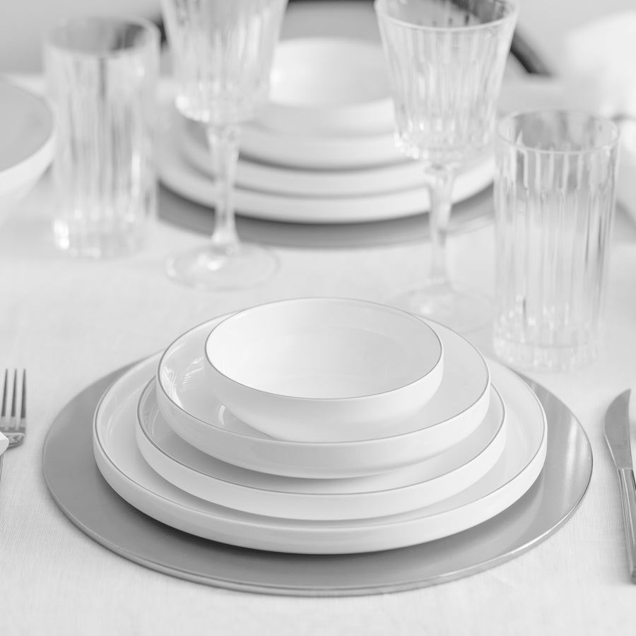 Karaca Streamline New Saturn Platinum 59-delig serviesset voor 12 personen