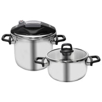 Karaca Perfect Gray Snelkookpan Set 4+6 Liter