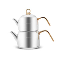 Karaca Urban Midi theepot – Gold | 1,35L+1,95L