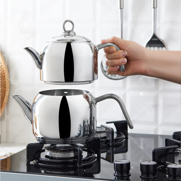 Karaca Urban Theepot Set 1,9 L | RVS Zilver