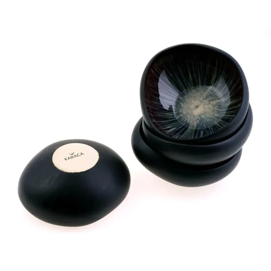Karaca Galactic Reactive schaaltjes | 4 stuks | zwart