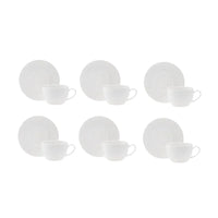 Karaca Seashell 12-delige theekopjes set incl. schotels