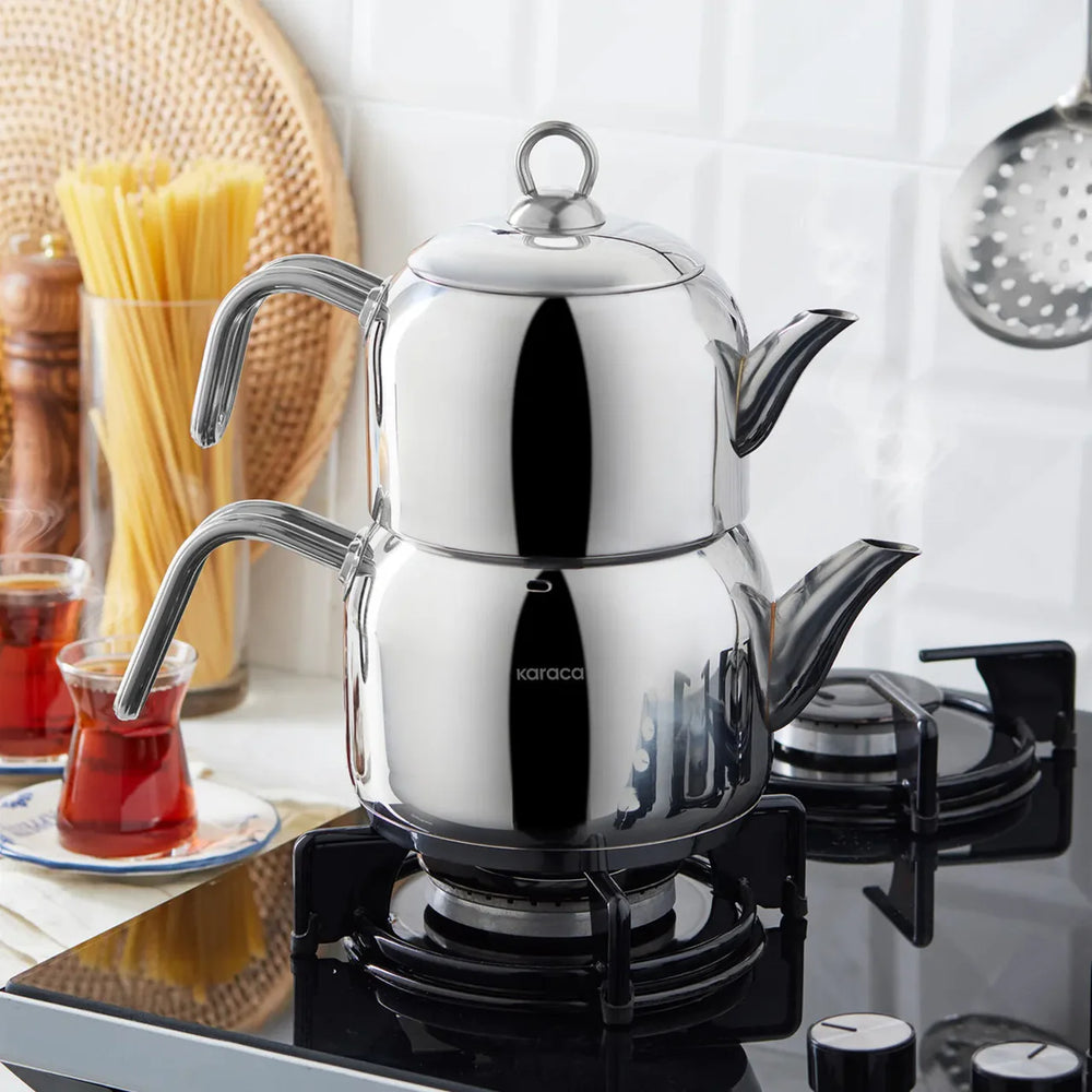 Karaca Urban Theepot Set 1,9 L | RVS Zilver