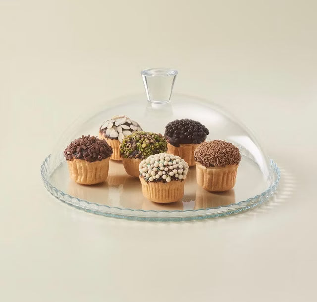 Pasabahce Patisserie glazen taartstolp – 32 cm