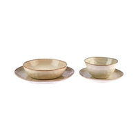 Karaca Aria Beige Reactive 24-delig serviesset voor 6 personen
