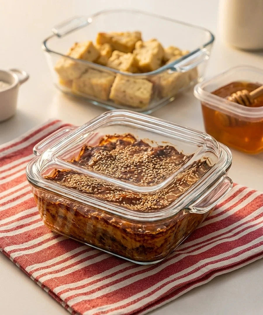 Pasabahçe Borcam Glazen Ovenschaal voor Airfryer | 1000 ml
