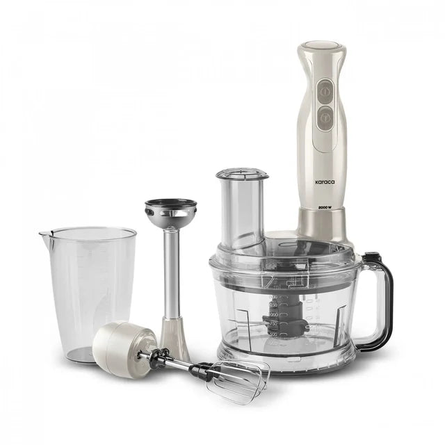 Karaca Pro-Multimax foodprocessor | 2000W | Iconic beige