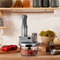 Karaca Mastermaid ProSteel Glazen Keukenrobot 8-in-1 | 2500W | Galaxy Grey 