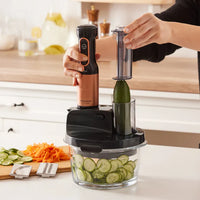 Karaca Mastermaid keukenrobot | lange blender | 2500 W | zwart koper
