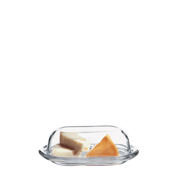 Pasabahce glazen botervloot met deksel – 20 cm