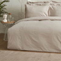 Karaca Home Uniq tweepersoons dekbedovertrek set | beige