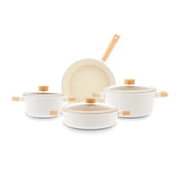 Karaca Swiss Crystal Woody pannenset | 7-delig | beige