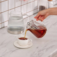 Karaca Keops XL glazen theepot (2,0L+0,8L)