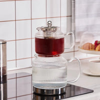 Karaca Kelly XL glazen theepot (2,0L+1,0L)