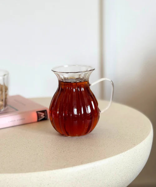 Riffle theeglazen | borosilicaatglas | 6 stuks | 175 ml