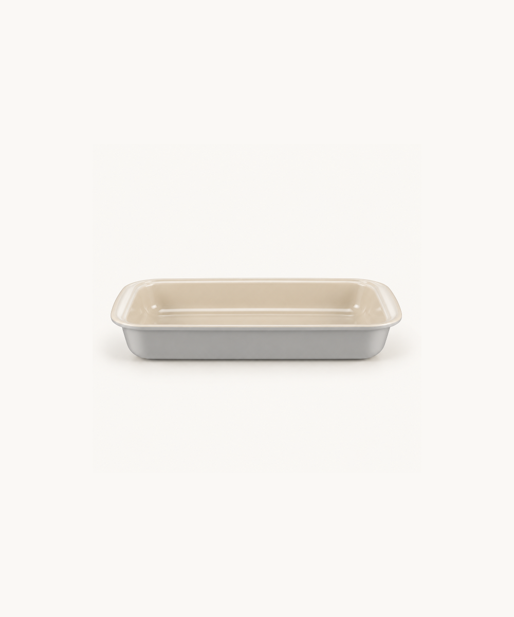 Rechthoekige ovenschaal grijs, 1600 ml