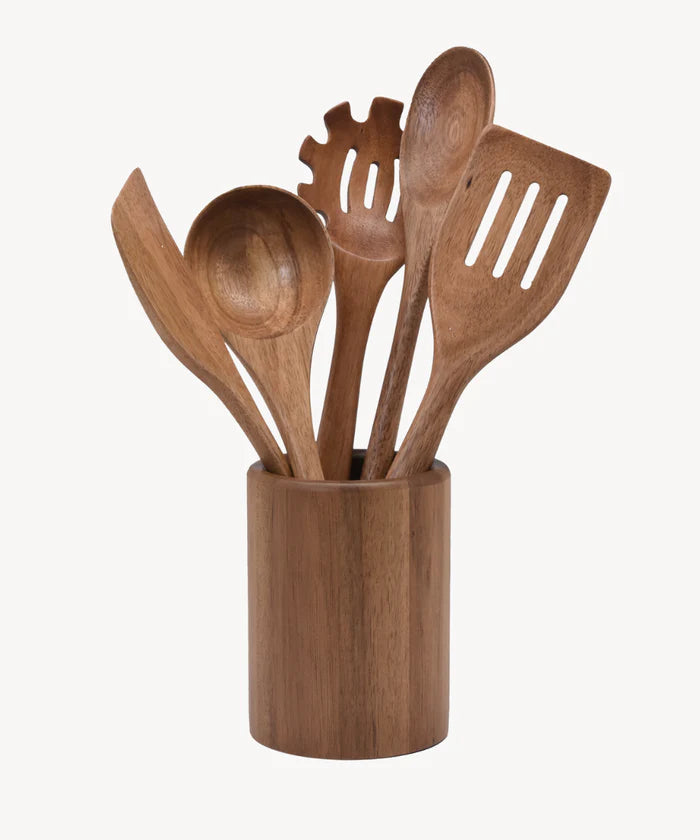 Nova acaciahouten keukengerei set – 6-delig