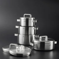 Jumbo Monaco 3-Ply 8-delige premium pannenset