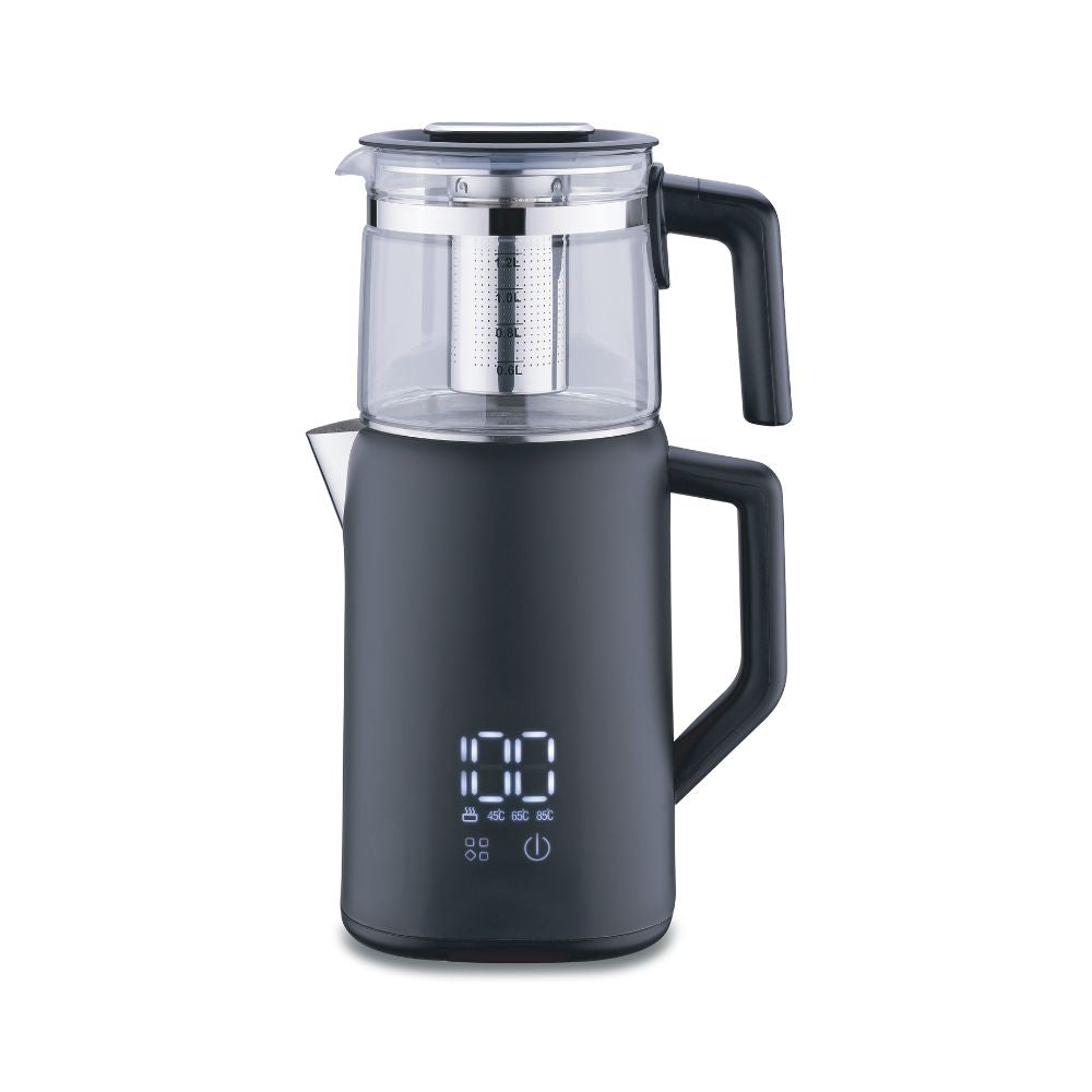 Korkmaz Demmatik elektrische theemachine | Zwart