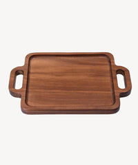 Acacia Handle Dienblad – Houten Serveerblad met Handgrepen