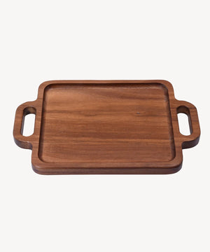 Acacia Handle Dienblad – Houten Serveerblad met Handgrepen | M / L