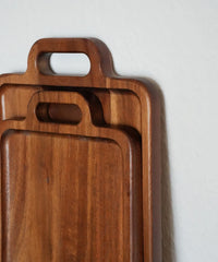 Acacia Handle Dienblad – Houten Serveerblad met Handgrepen