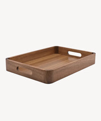 Lumo acaciahouten dienblad met handgrepen 36 cm