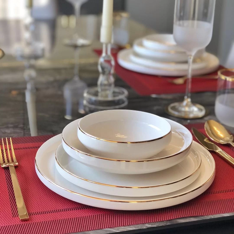Bricard Lunel 27-delig servies set – Wit/goud