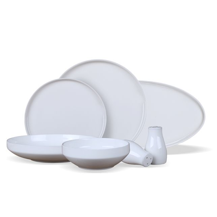 Bricard Lunel serviesset voor 6-personen | wit | 27-delig